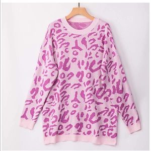 New Leopard Oversized Sweater